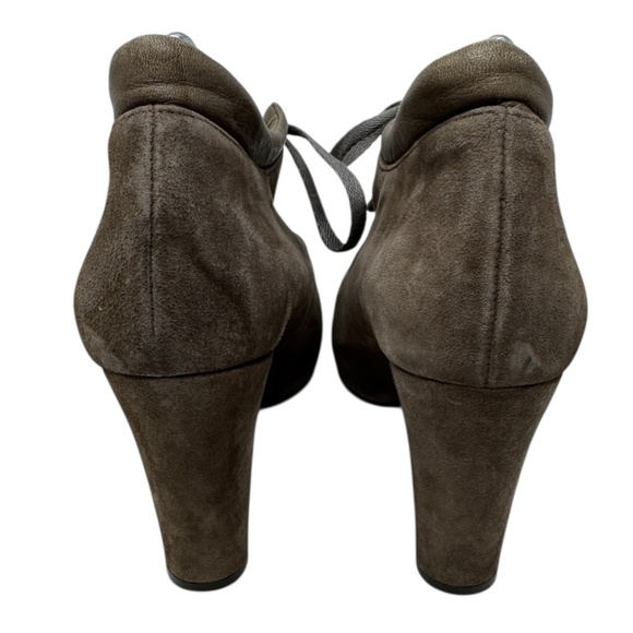 Chie Mihara Booties Heels Gray Suede - Picture 4 of 13